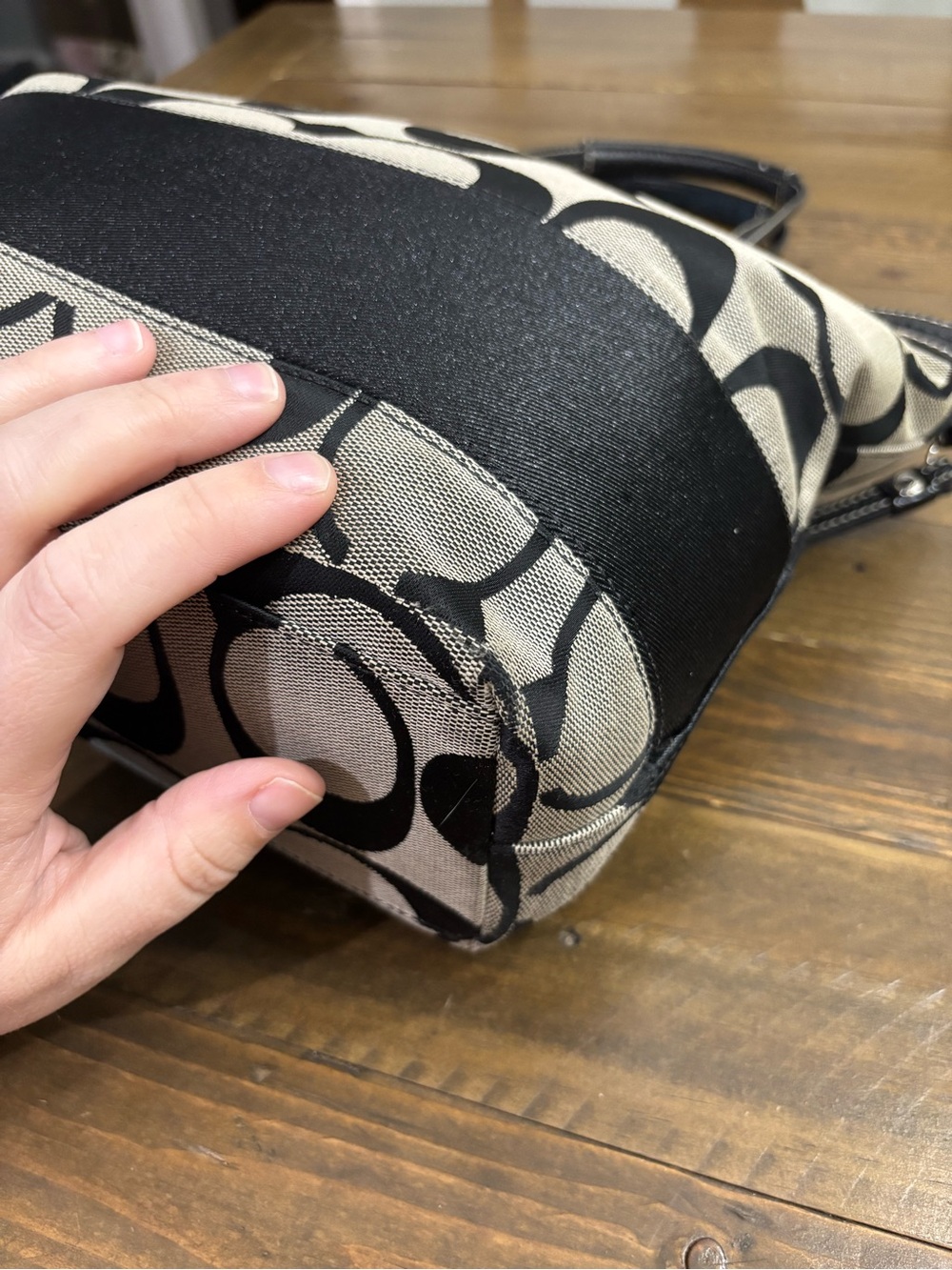 Coach Signature Stripe Tote F13548 - Picture 6 of 14